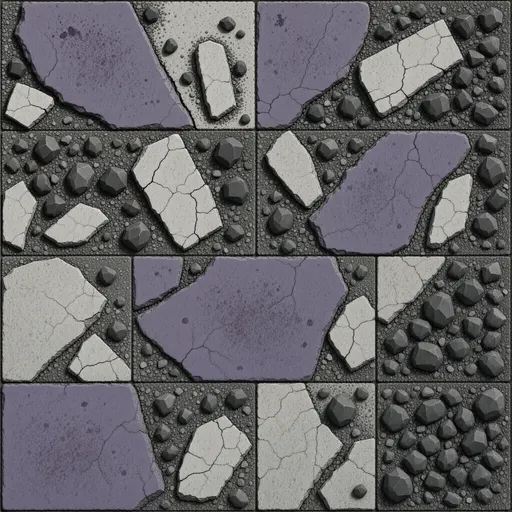 fine grey rubble - realistic game material color texture