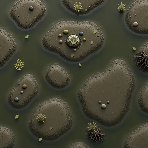 wet muddy earth - realistic game material color texture