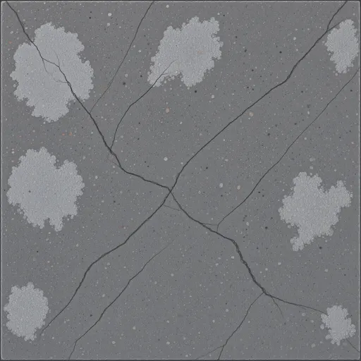 grey limestone floor - hand-painted game texture with readable brush shapes