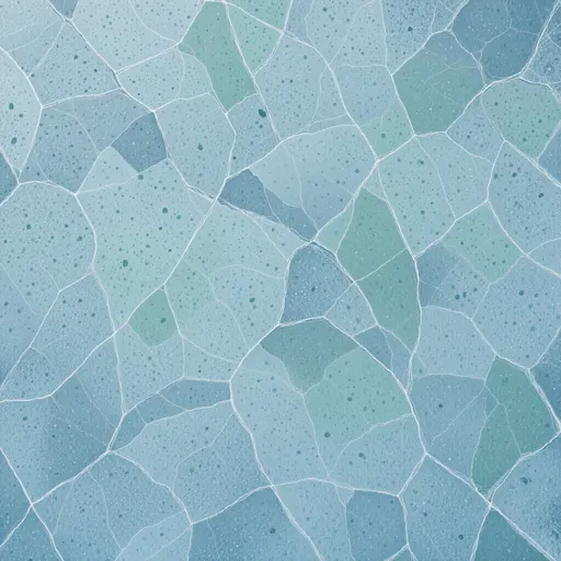 frosted blue ice - simplified stylized game art with clear material shapes