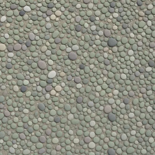 small coastal pebbles - realistic game material color texture