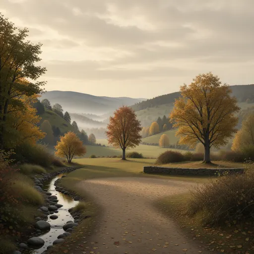 autumn landscape background - realistic game material color texture