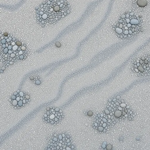 compact snowy gravel - realistic game material color texture