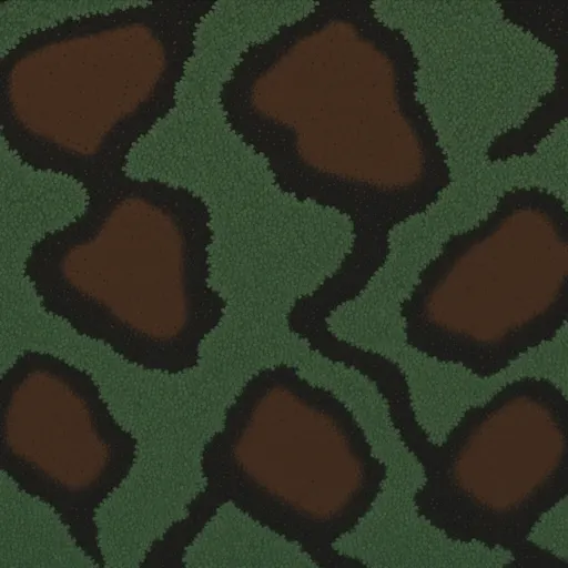 dark forest soil - hand-painted game texture with readable brush shapes
