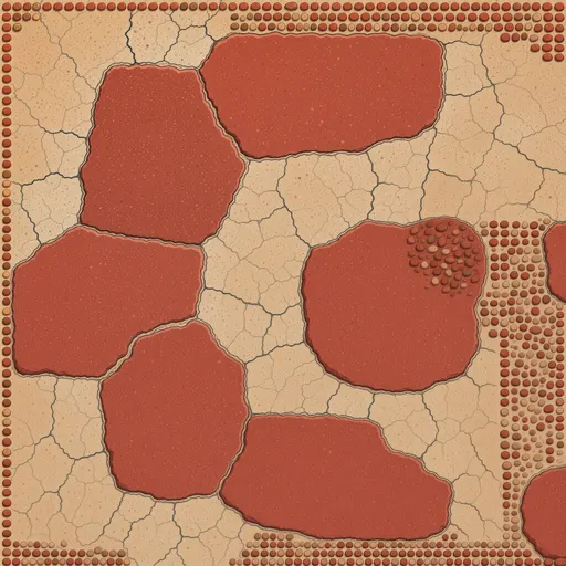 red sandstone grit - simplified stylized game art with clear material shapes