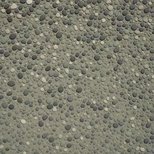 small coastal pebbles - realistic game material color texture