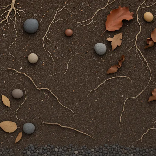 brown woodland soil - realistic game material color texture