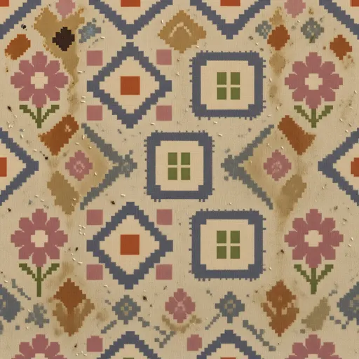 woven linen - crisp pixel-art texture