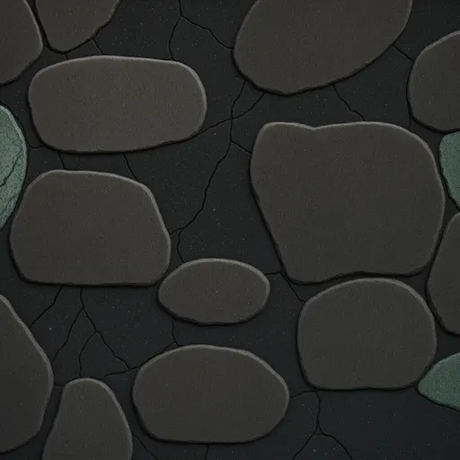 damp dark stone - realistic game material color texture