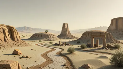 desert landscape background - realistic game material color texture