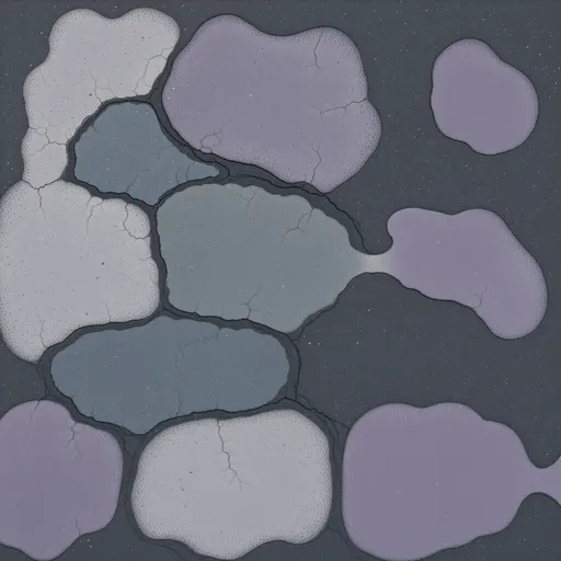 dusty asphalt - simplified stylized game art with clear material shapes