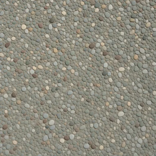 small coastal pebbles - simplified stylized game art with clear material shapes