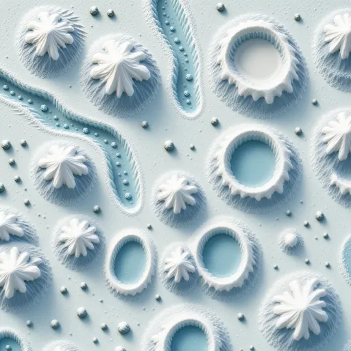 powdery snow - realistic game material color texture