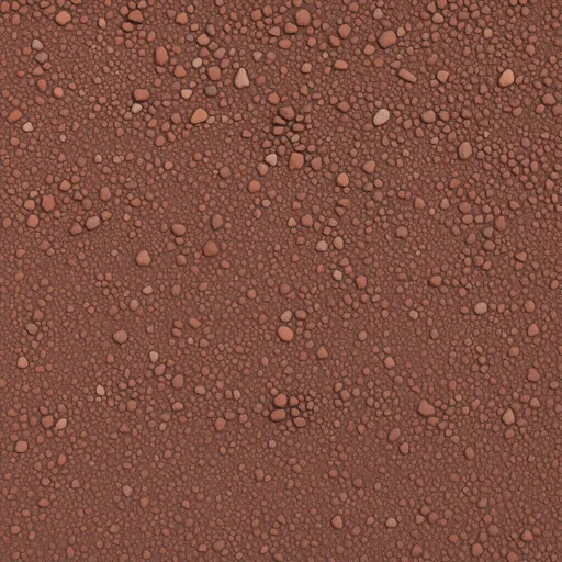 red volcanic gravel - hand-painted game texture with readable brush shapes