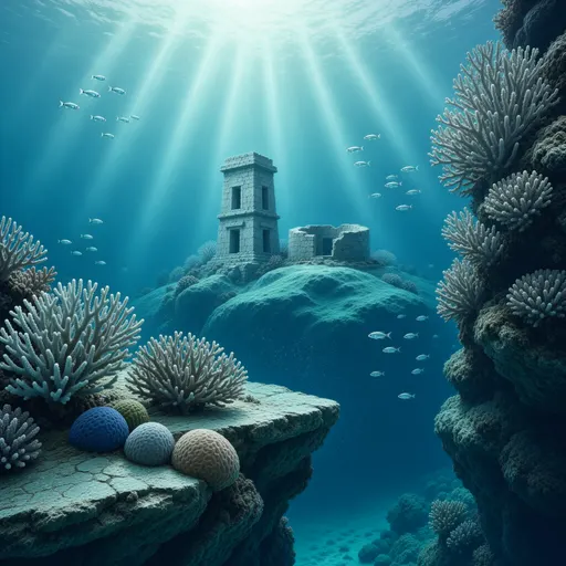 deep ocean - realistic matte painting