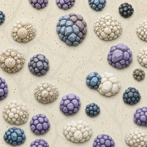 pale mineral sediment - simplified stylized game art with clear material shapes