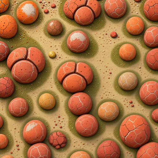 red sandstone grit - hand-painted game texture with readable brush shapes