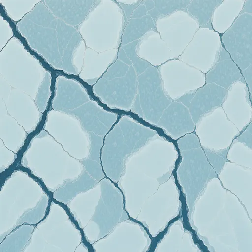 frosted blue ice - hand-painted game texture with readable brush shapes