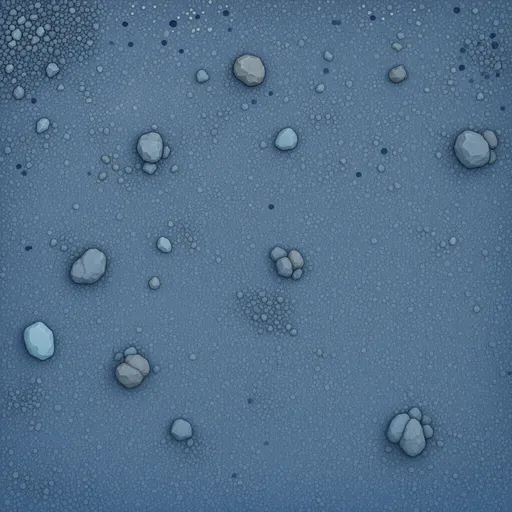blue fine gravel - simplified stylized game art with clear material shapes