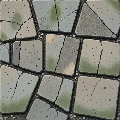 fine grey rubble - hand-painted game texture with readable brush shapes