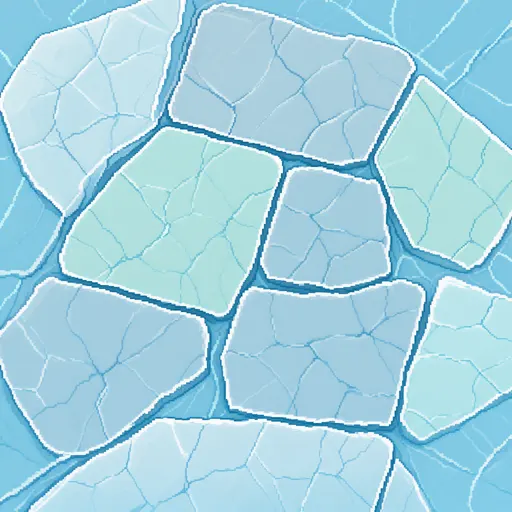 ice - crisp pixel-art texture
