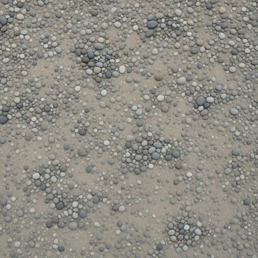 small coastal pebbles - realistic game material color texture