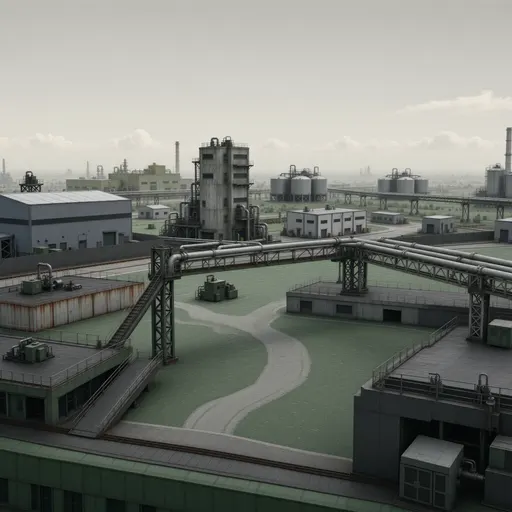 industrial landscape background - realistic game material color texture