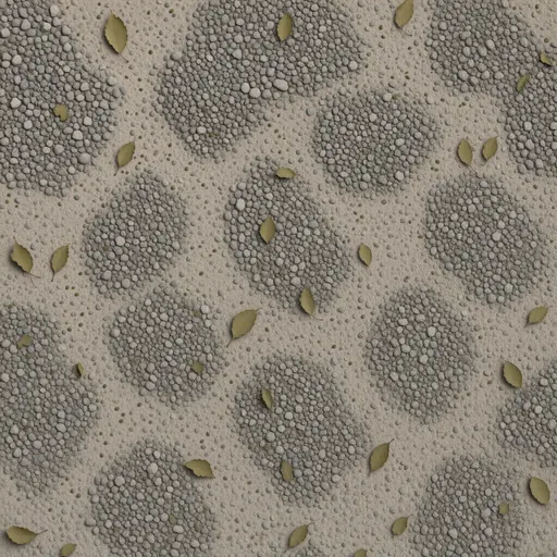 fine warm grey gravel - simplified stylized game art with clear material shapes