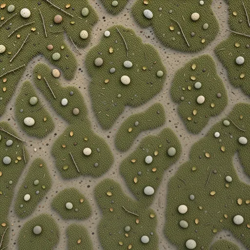 low marsh moss - realistic game material color texture