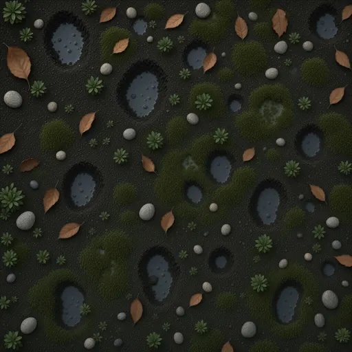 dark peat soil - realistic game material color texture