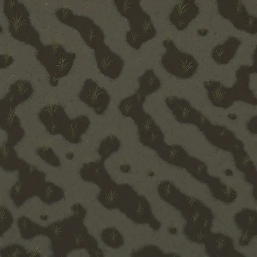 wet muddy earth - hand-painted game texture with readable brush shapes