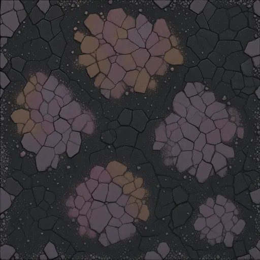 dark basalt - hand-painted game texture with readable brush shapes