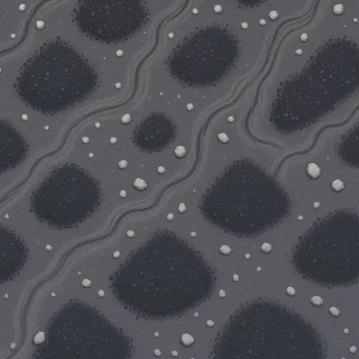 cooled volcanic ash - hand-painted game texture with readable brush shapes