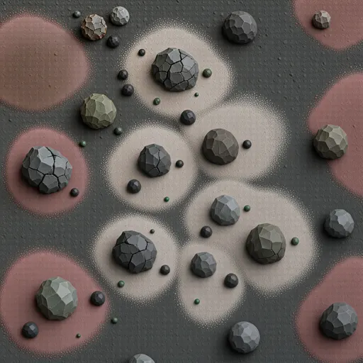 cooled volcanic ash - realistic game material color texture