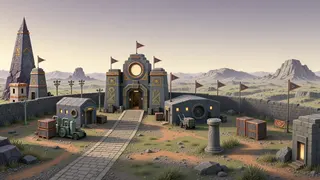 quiet camp at daylight