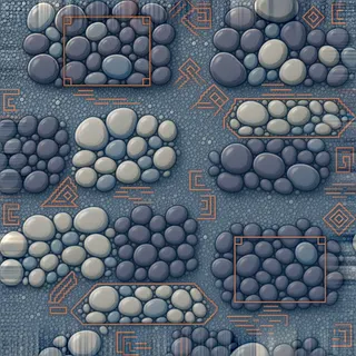 clean blue gravel