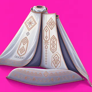 frosted tent