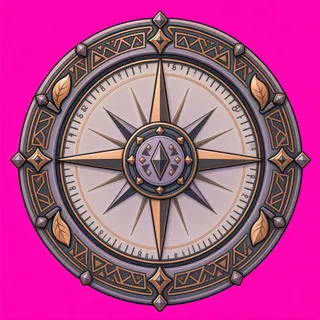compass, ornate design