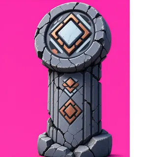 damaged broken pillar