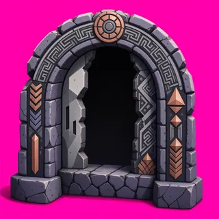 damaged archway