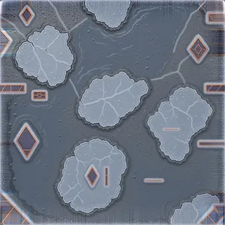 frosted wet mud