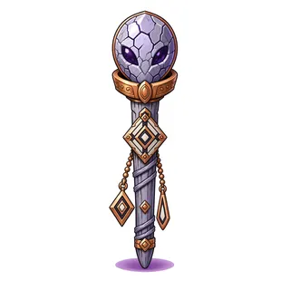 staff, ornate design