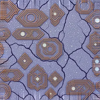 frosted violet mineral soil