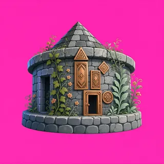 overgrown small dwelling