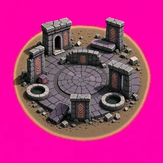 sand scatter, irregular arrangement