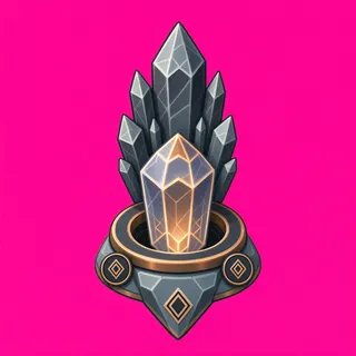 energy crystal, rare accent design
