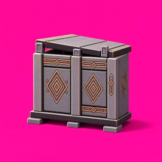 clean wooden crate