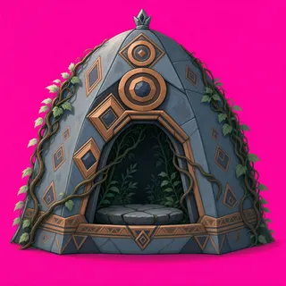 overgrown tent