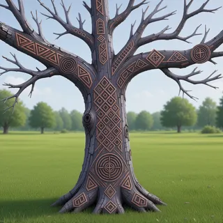 damaged standing tree