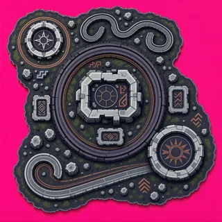 wheel tracks, irregular arrangement